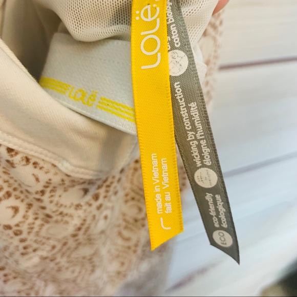 Sold Lole cream patterned work out camisole tank - Picture 3 of 8